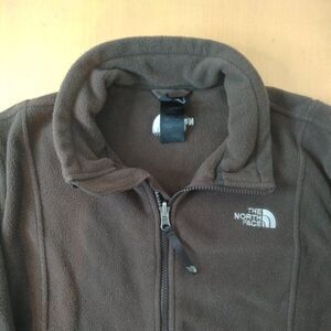 North Face Zipper Fleece Jacket Brown